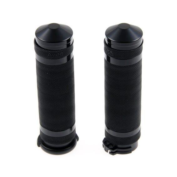 1" / 25.4mm Grooved handlebar grips. Black