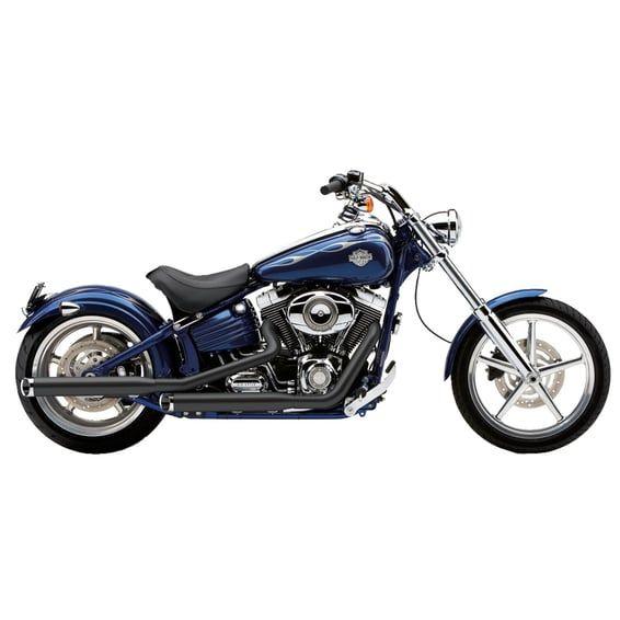 3" slip-on mufflers. Black