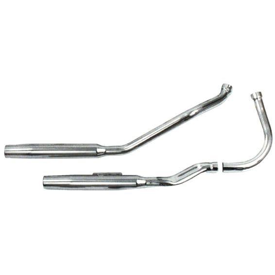Tapered exhaust (38"). Chrome