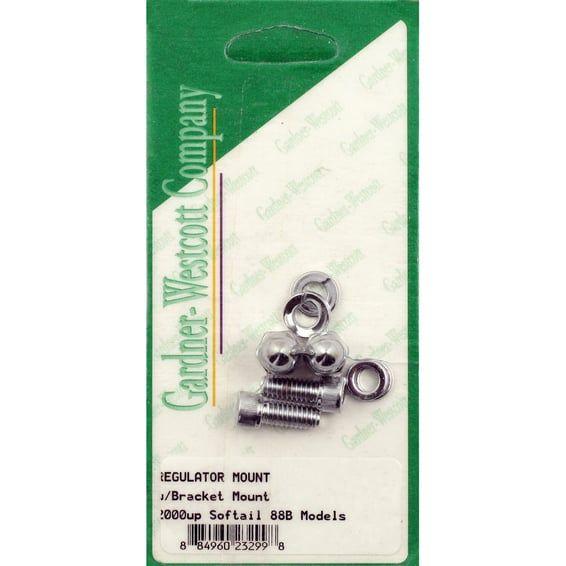 GW, voltage regulator/rectifier mount kit. Chrome allen