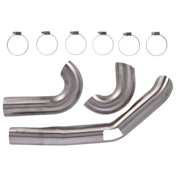 header heat shield set. Polished