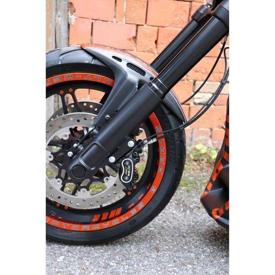 front fender 'Custom' V2. Matte black/ Mesh