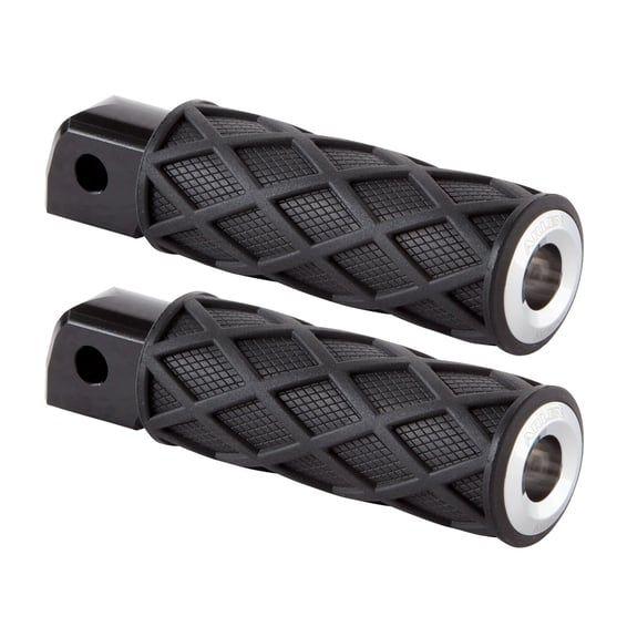 Diamond foot peg set. Chrome