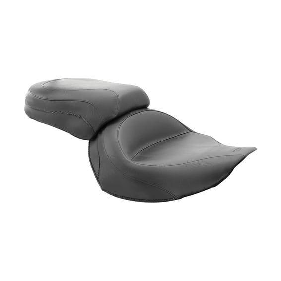 wide touring vintage solo seat plain black