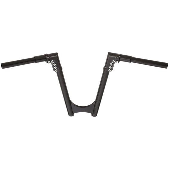 1-1/4" modular drag bar. Black, 8" rise