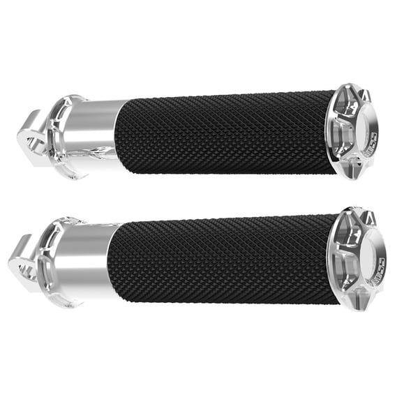 Beveled Fusion foot pegs. Chrome