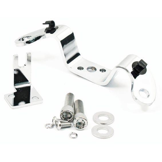 OEM style XL Sportster top motor mount. Chrome