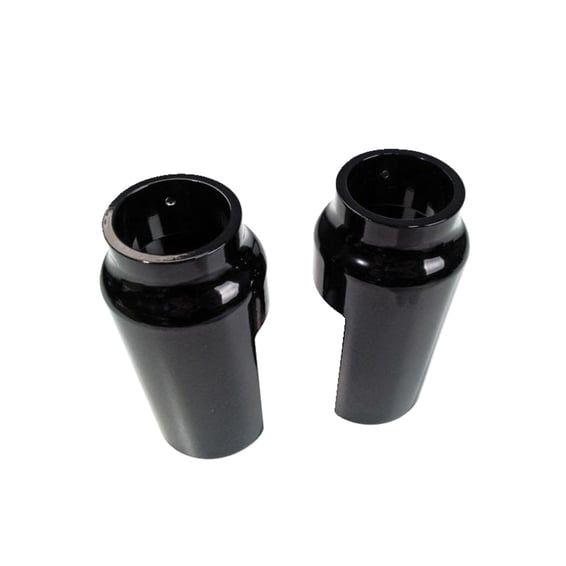 lower fork cover set. Black