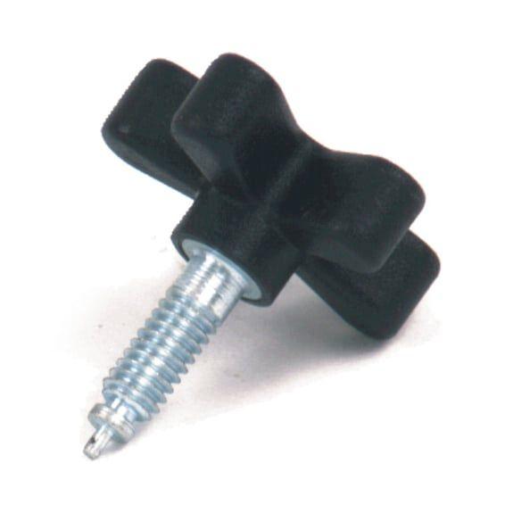 Throttle tension screw. Large knob