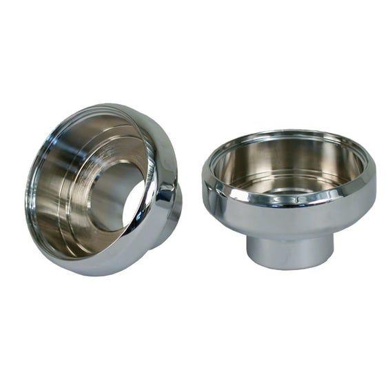 Frame neck cups. Chrome