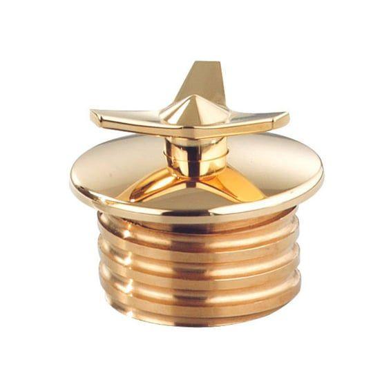 Spinner gas cap. non vented. Brass