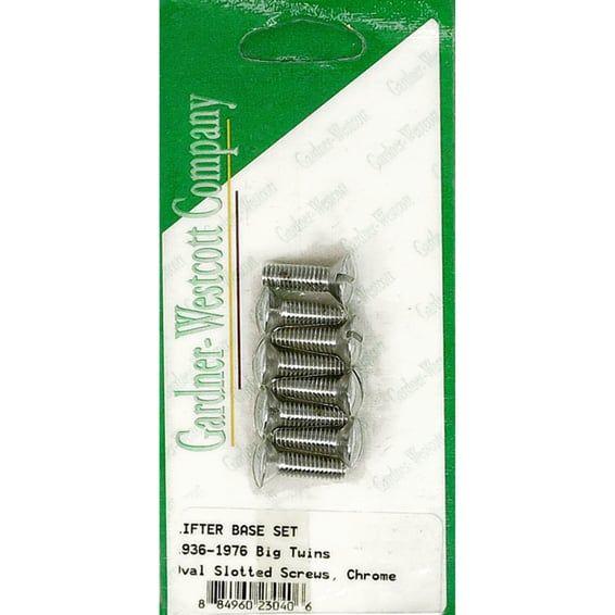 GW, tappet block mount kit. Slotted tapered. Chrome