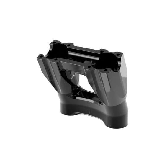 Topless Isolated Kickback Risers. 5" rise. Black