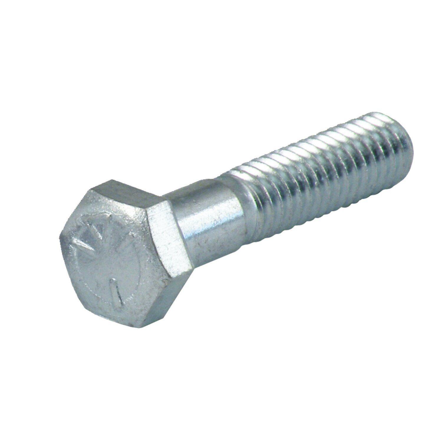 1/4-28 x 2 1/2 inch hex bolt zinc