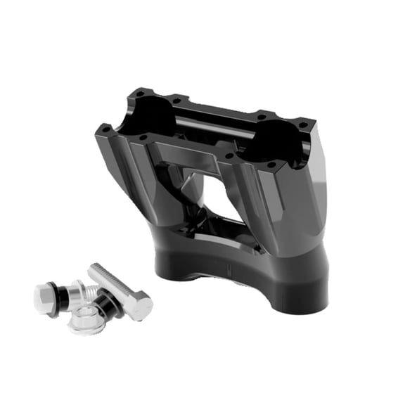 Topless Isolated Kickback Risers. 5" rise. Black