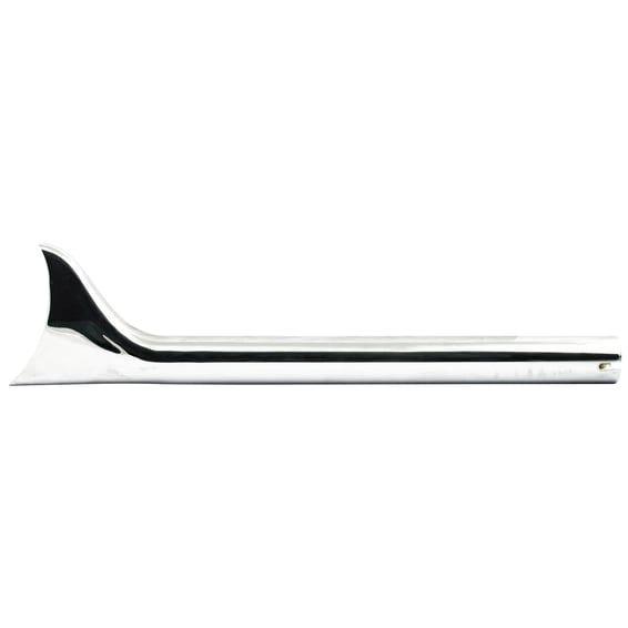 Slip-on Fishtail exhaust extension 24" long chrome
