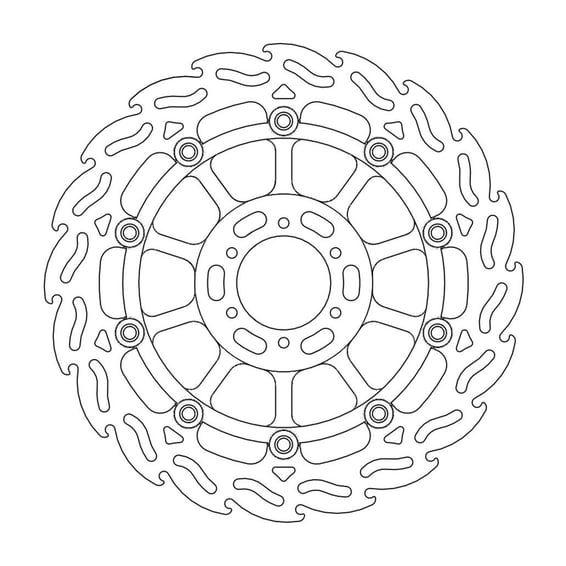 Flame series floating brake rotor