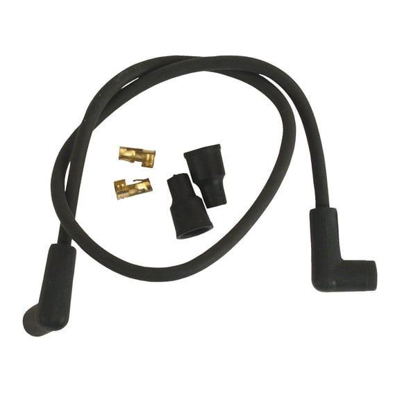 7mm spark plug wire set. Black