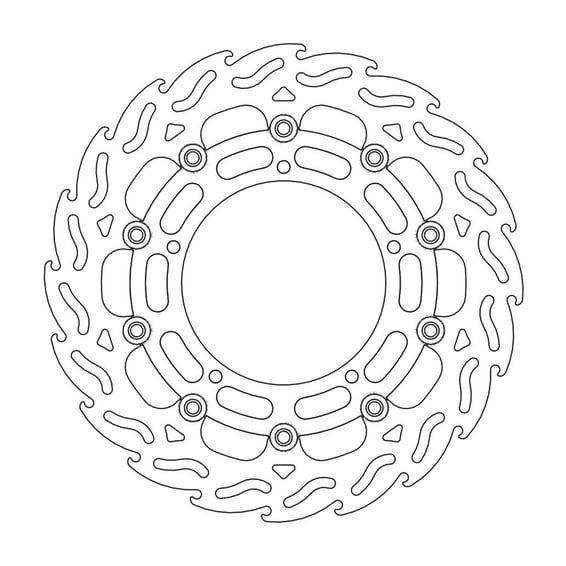 Flame series floating brake rotor