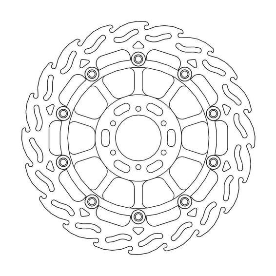 Flame series floating brake rotor