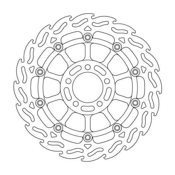 Flame series floating brake rotor