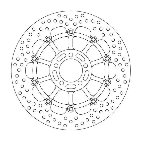 Halo series floating brake rotor