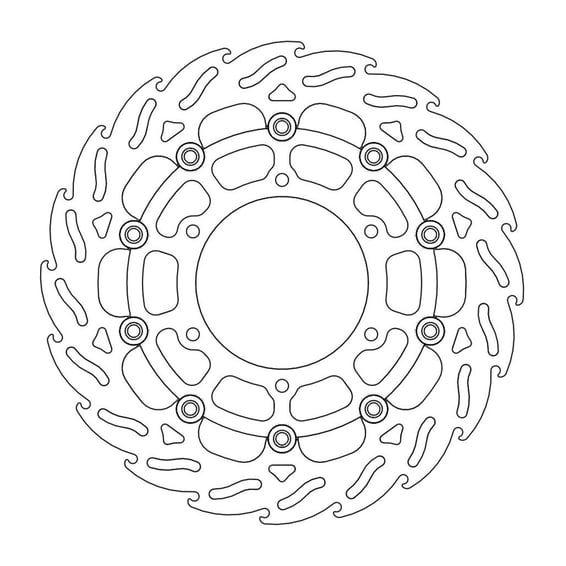 Flame series floating brake rotor