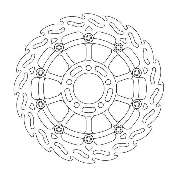 Flame series floating brake rotor