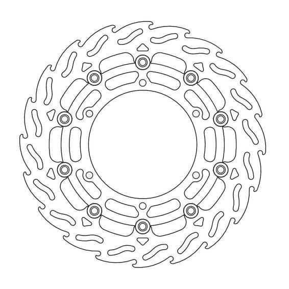 Flame series floating brake rotor