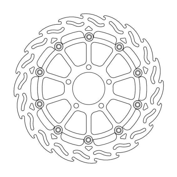 Flame series floating brake rotor