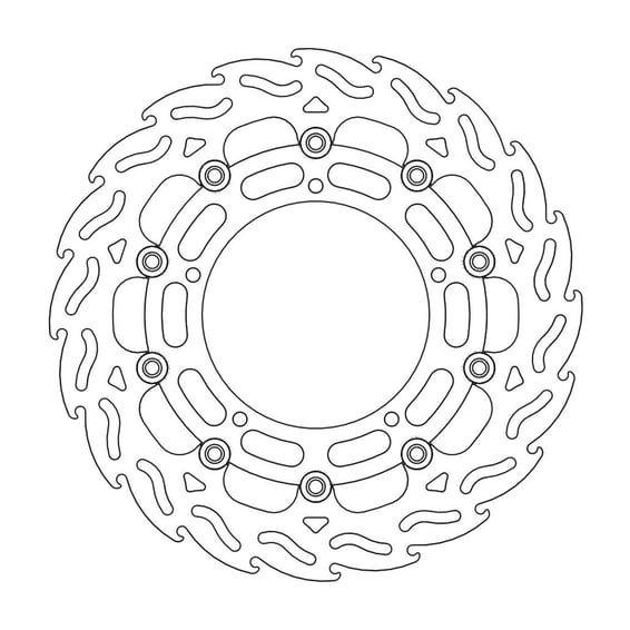 Flame series floating brake rotor