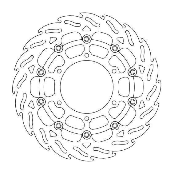 Flame series floating brake rotor