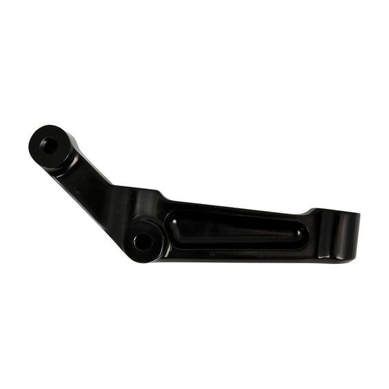 PM, Radial mount caliper bracket. Black, left front
