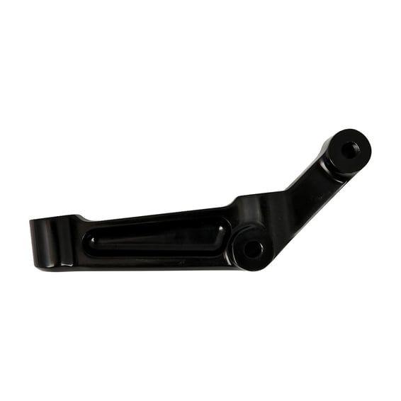 PM, Radial mount caliper bracket. Black, right front