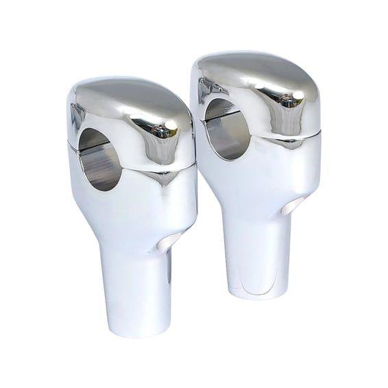 1-1/4" diameter smooth riser set. 3-1/2" rise, chrome