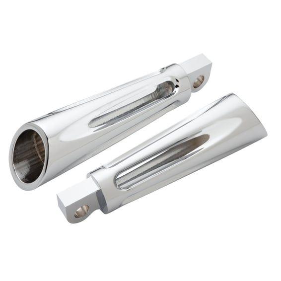Deep Cut foot pegs. Chrome