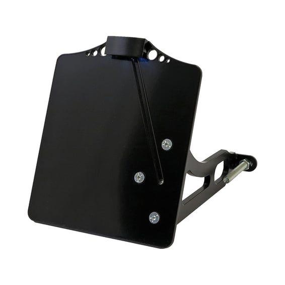 Side mount license plate bracket black