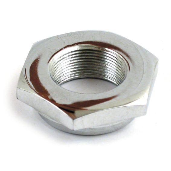 Springer fork stem nut. Chrome