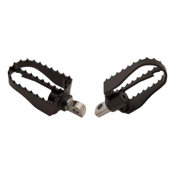 MX foot pegs. Black
