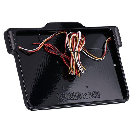 DMP, 3-1 license plate frame 3.0 NL BE. Gloss black