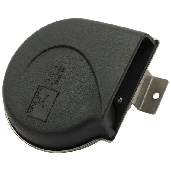Marine horn, with ABS snail shell cover. Black