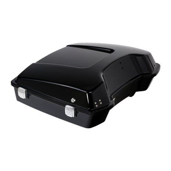 Low profile tour pack trunk. Black
