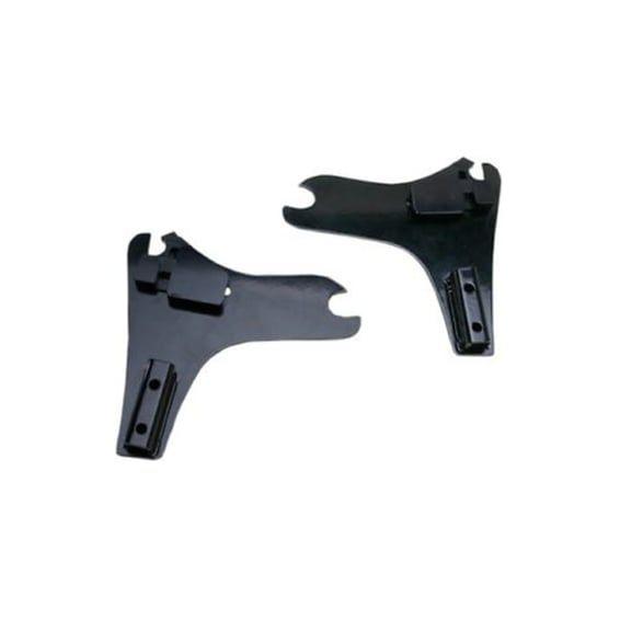 detachable sissy bar side plates. Black