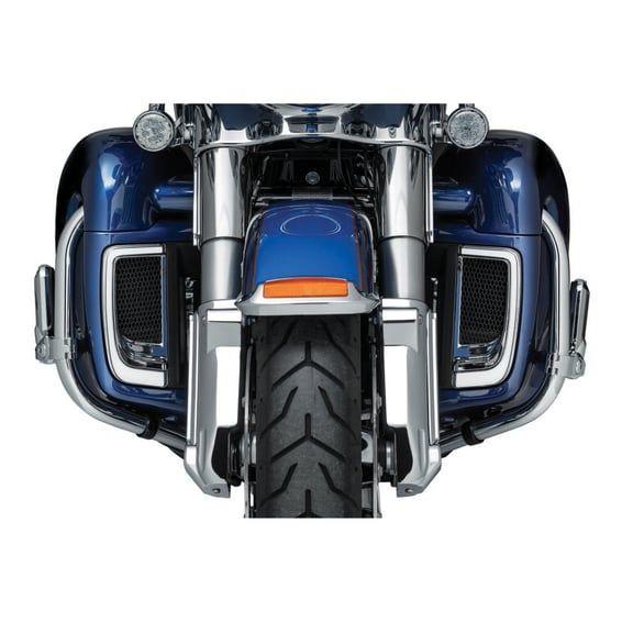 Tracer LED lighting for fairing lower grill chrome