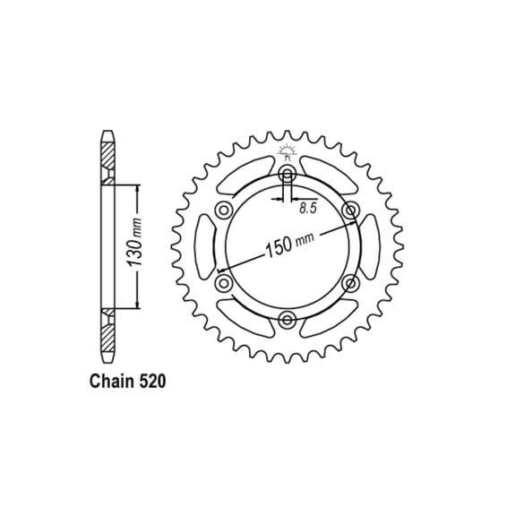JT rear sprocket 251.48