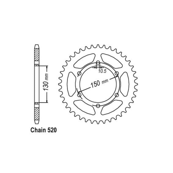 JT rear sprocket 305.46