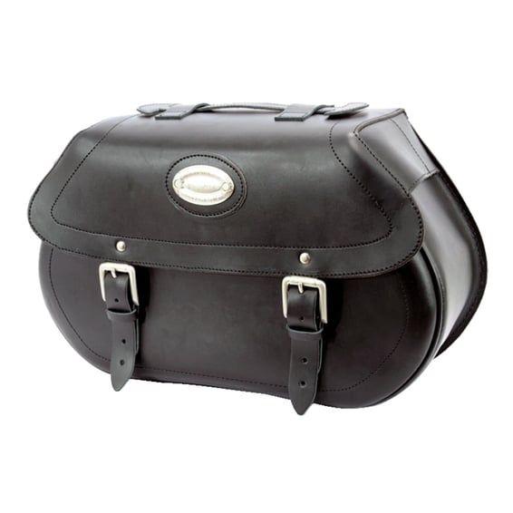 leather smooth saddlebags #145