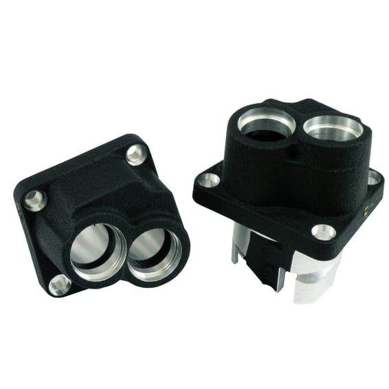 84-99 cast tappet block set front/rear. Black