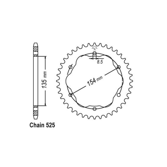 JT rear sprocket 761.39
