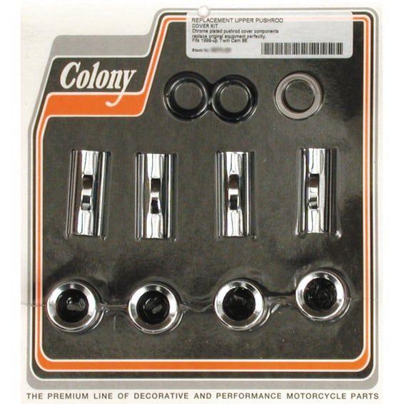 99-up upper pushrod cover kit. Chrome
